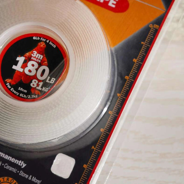Klapit Super Tape Gripzilla 3 Meter - Clear Pan Home
