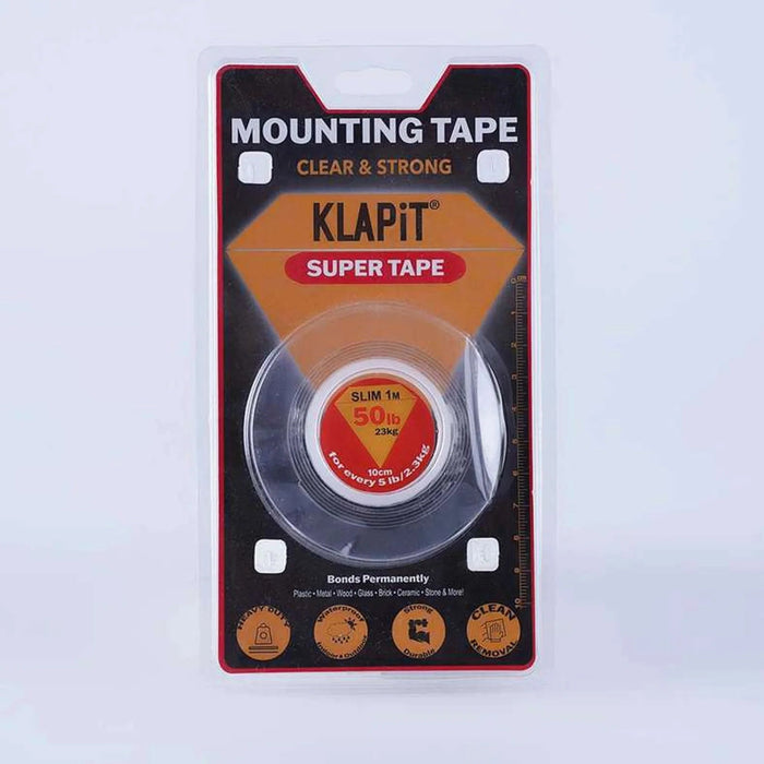 Klapit Super Tape Slim 1 Meter - Clear Pan Home