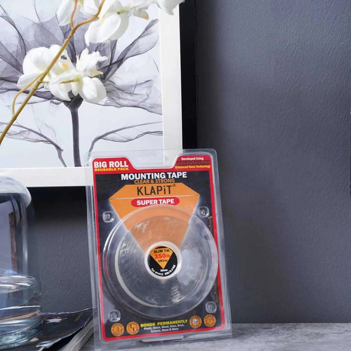 Klapit Super Tape Slim 10 Meter- Clear Pan Home