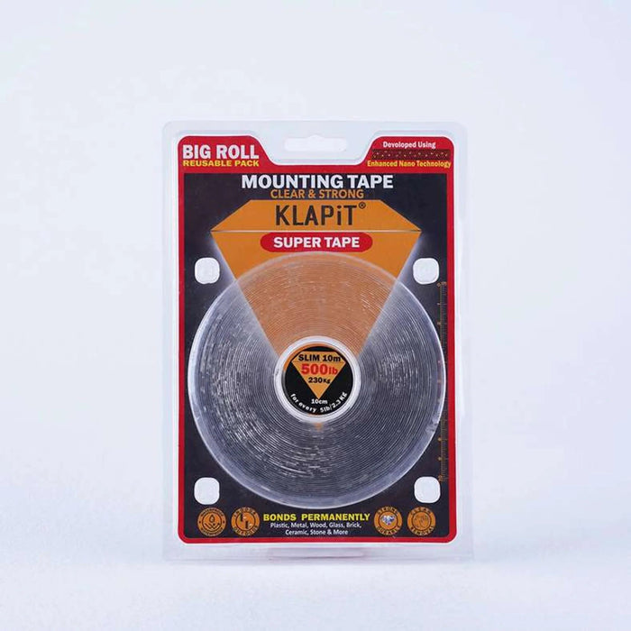 Klapit Super Tape Slim 10 Meter- Clear Pan Home