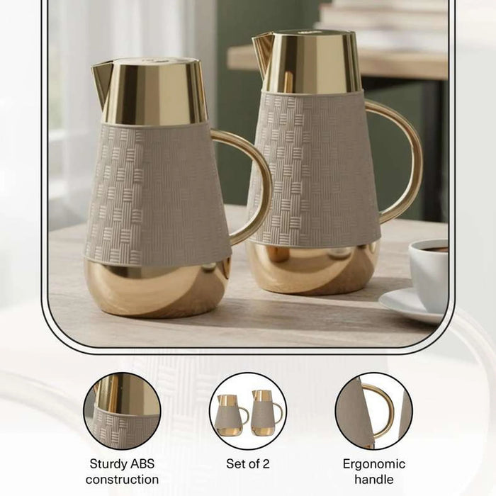 Klavis 2-Piece Vacuum Flask 1L -Grey