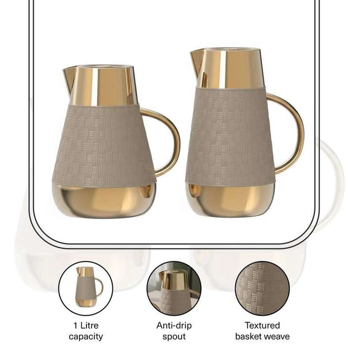 Klavis 2-Piece Vacuum Flask 1L -Grey