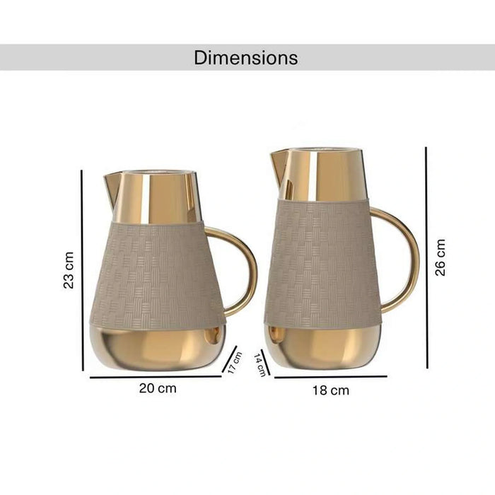Klavis 2-Piece Vacuum Flask 1L -Grey