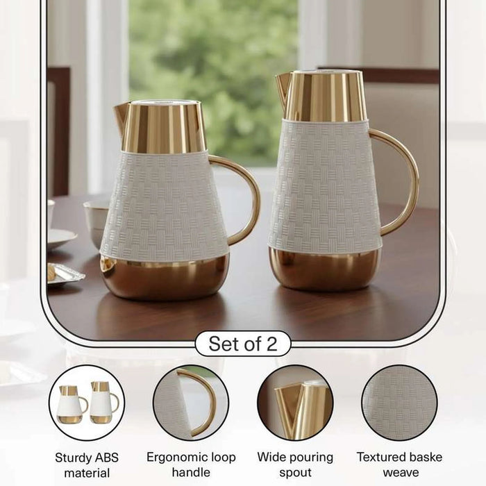 Klavis 2-Piece Vacuum Flask 1L -White