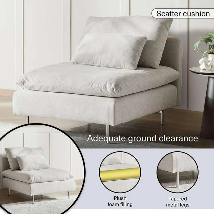 Knightley New 1 Seater Armless Modular Sofa