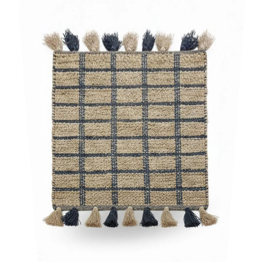 Knotra Handwoven Jute & Cotton Dhurrie 90X150Cm - Natural PAN HOME