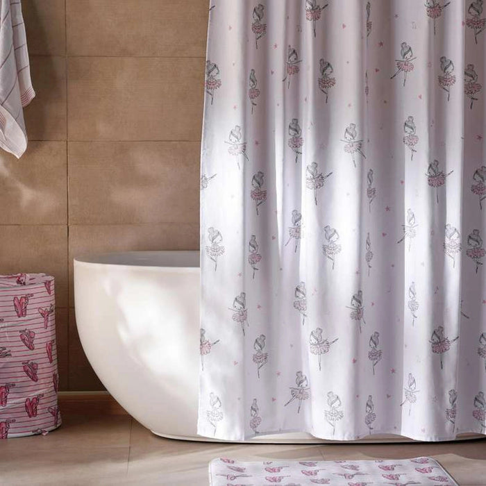 Knox Shower Curtain White Pan Home