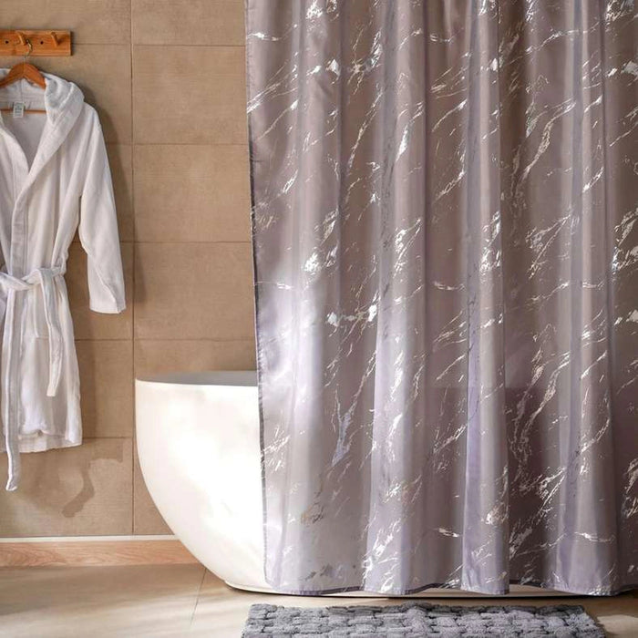 Knox Shower Curtain Grey Pan Home