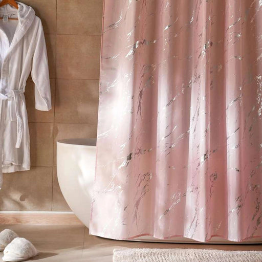 Knox Shower Curtain Pink Pan Home
