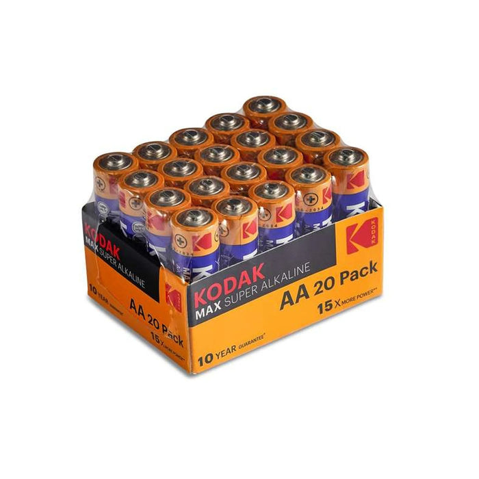 Kodak Alkaline Max Aa Battery 20-Pieces - Blue Pan Home