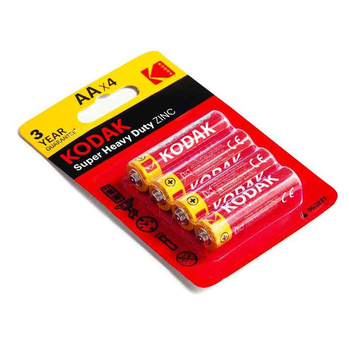 Kodak Heavy Duty Aa Battery 4-Pieces - Red