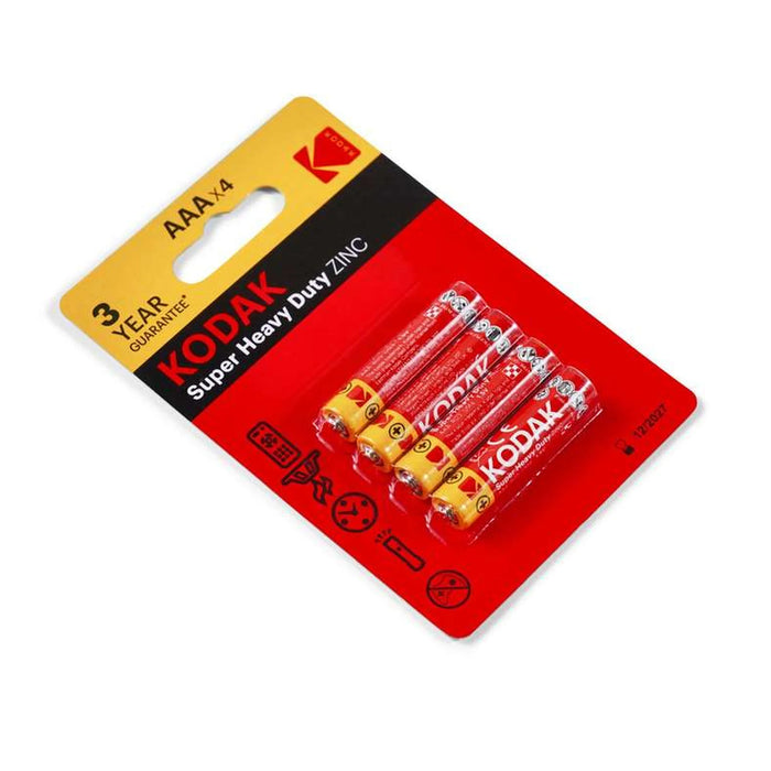 Kodak Heavy Duty Aaa Battery 4-Pieces - Red