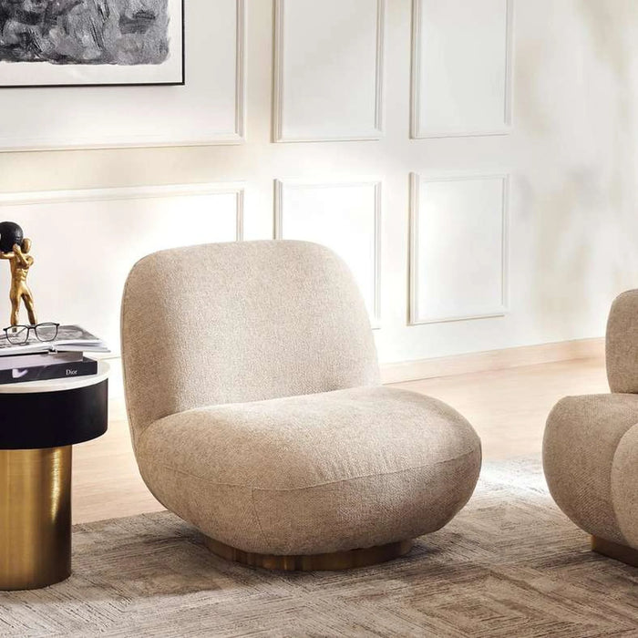 Kome Single Seater Sofa- Beige