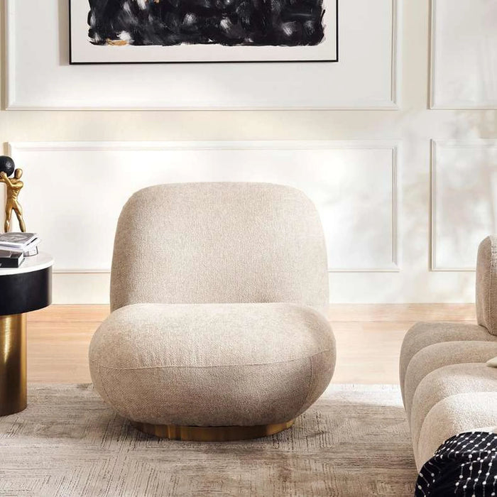 Kome Single Seater Sofa- Beige