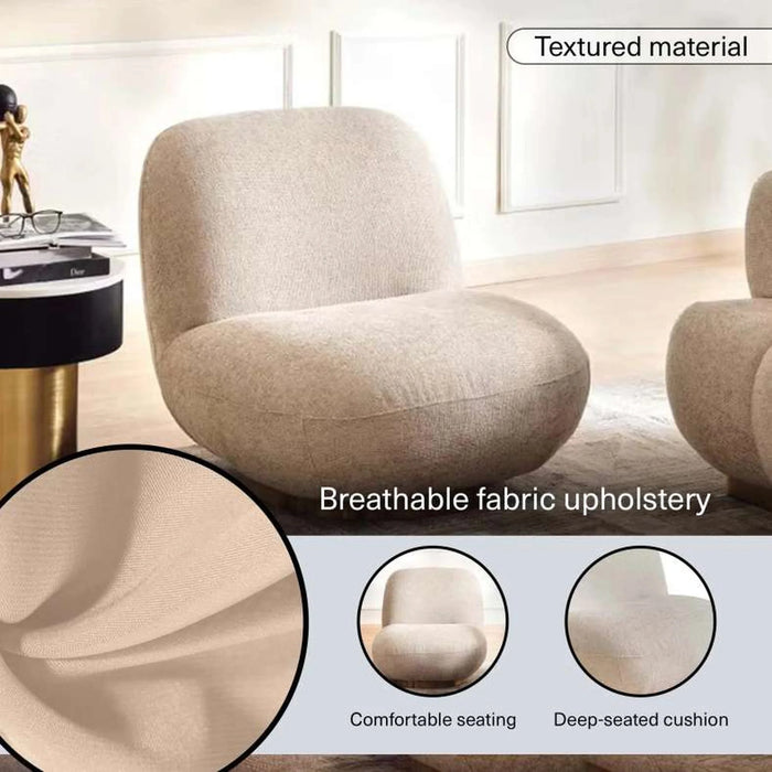 Kome Single Seater Sofa- Beige