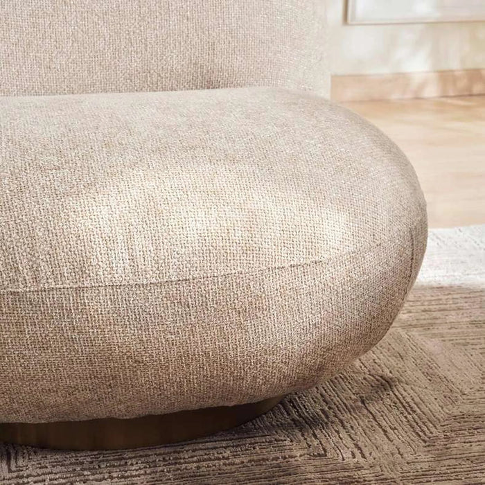 Kome Single Seater Sofa- Beige