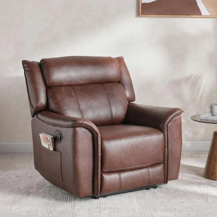 Kosco Single Seater Recliner Sofa - Brown