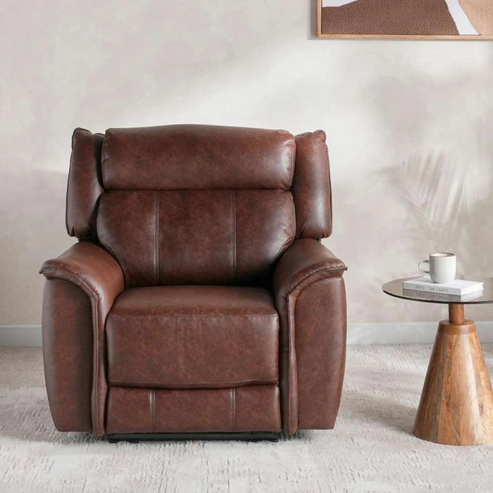 Kosco Single Seater Recliner Sofa - Brown