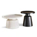 Koto Set Of 2 Coffee Table Black & White Pan Home