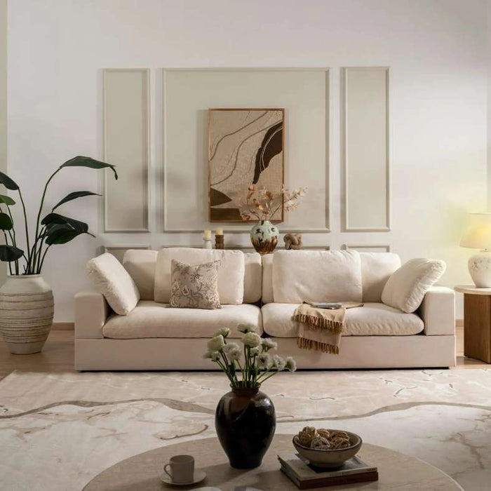 Kramen 4 Seater Sofa- Beige