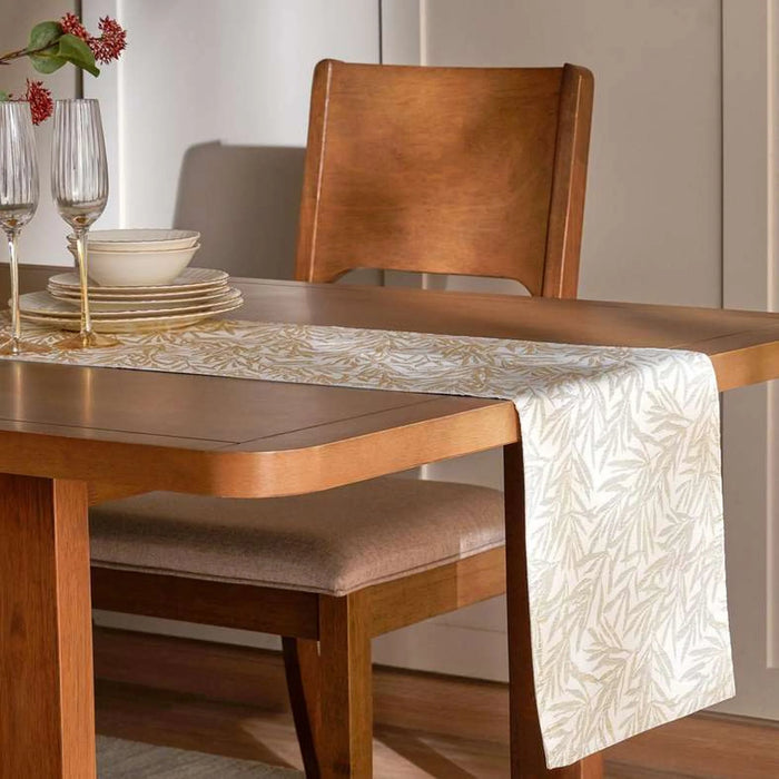 Kristal Jacquard Table Runner 33X120Cm - Gold