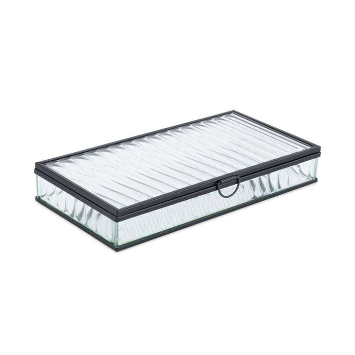 Kristel Glass Storage Box 20X10X3Cm - Transparent Pan Home