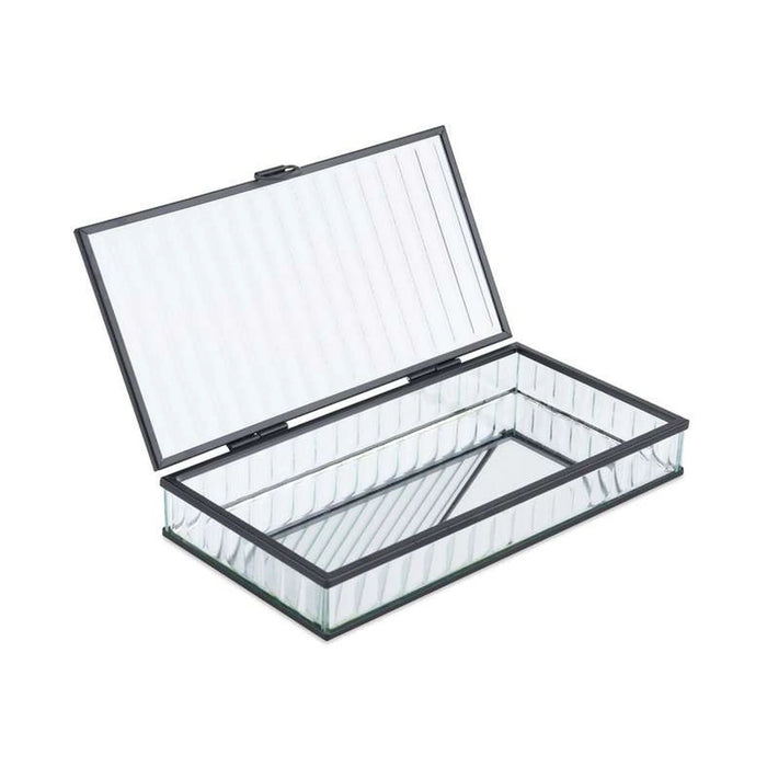 Kristel Glass Storage Box 20X10X3Cm - Transparent Pan Home