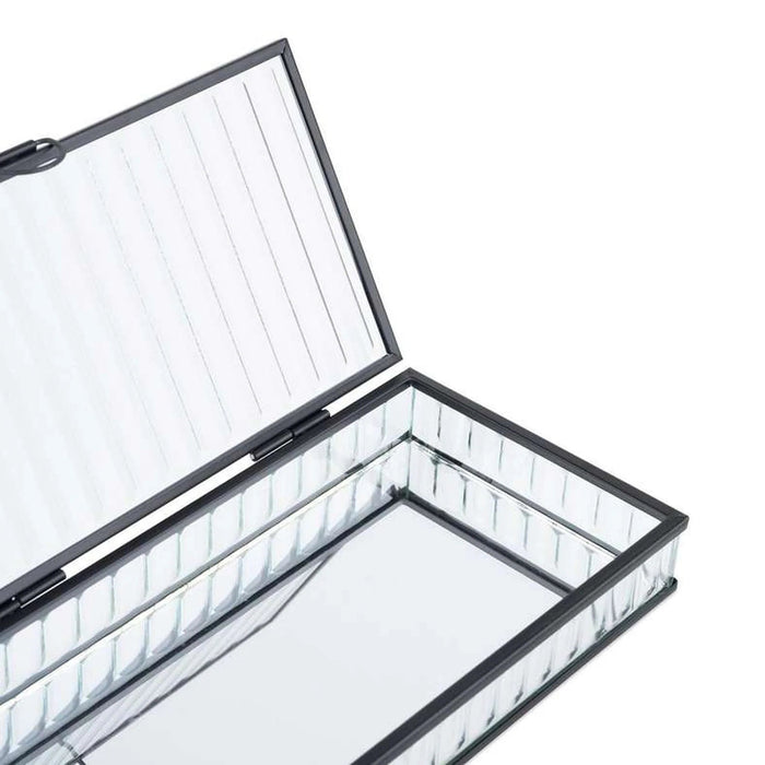 Kristel Glass Storage Box 20X10X3Cm - Transparent Pan Home