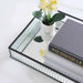 Kristel Glass Tray 39X27.5X6Cm - Transparent Pan Home