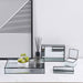 Kristel Glass Tray 39X27.5X6Cm - Transparent Pan Home