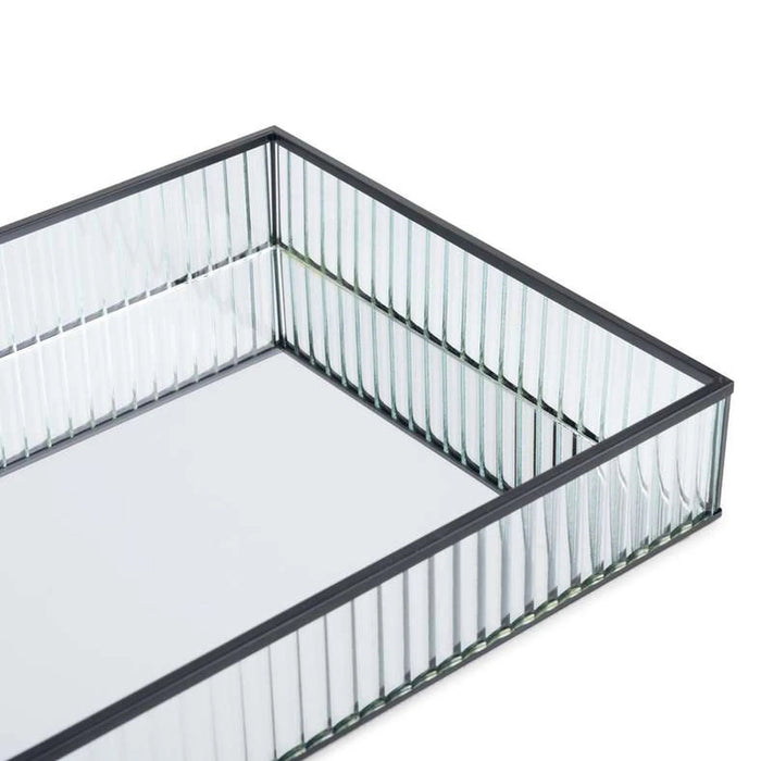 Kristel Glass Tray 39X27.5X6Cm - Transparent Pan Home