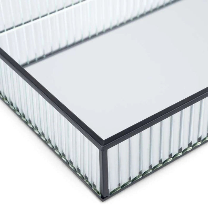 Kristel Glass Tray 39X27.5X6Cm - Transparent Pan Home