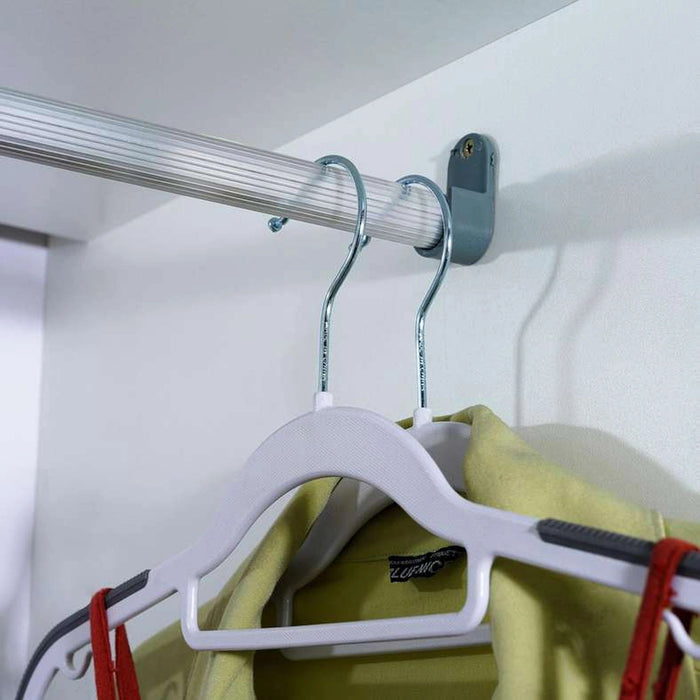 Kruje 10-Piece Non-Slip Plastic Clothes Hanger - White Pan Home