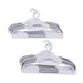 Kruje 10-Piece Non-Slip Plastic Clothes Hanger - White Pan Home