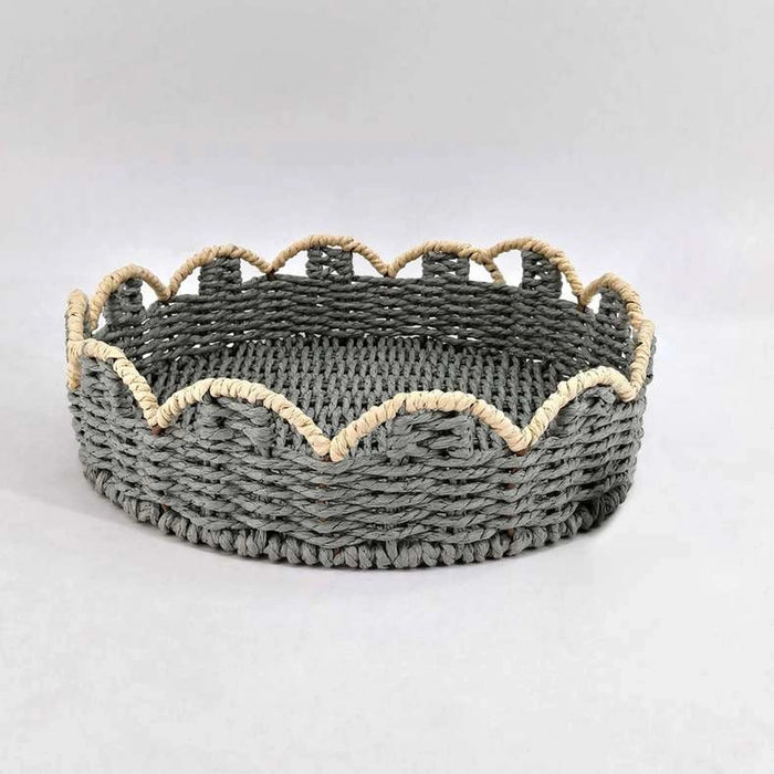 Kyoto Petal Tray 30X8Cm -Grey/Blue Pan Home