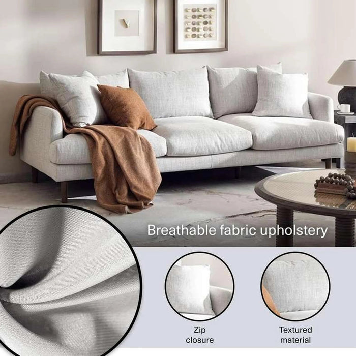 Lagolas 3 Seater Sofa - Beige Pan Home