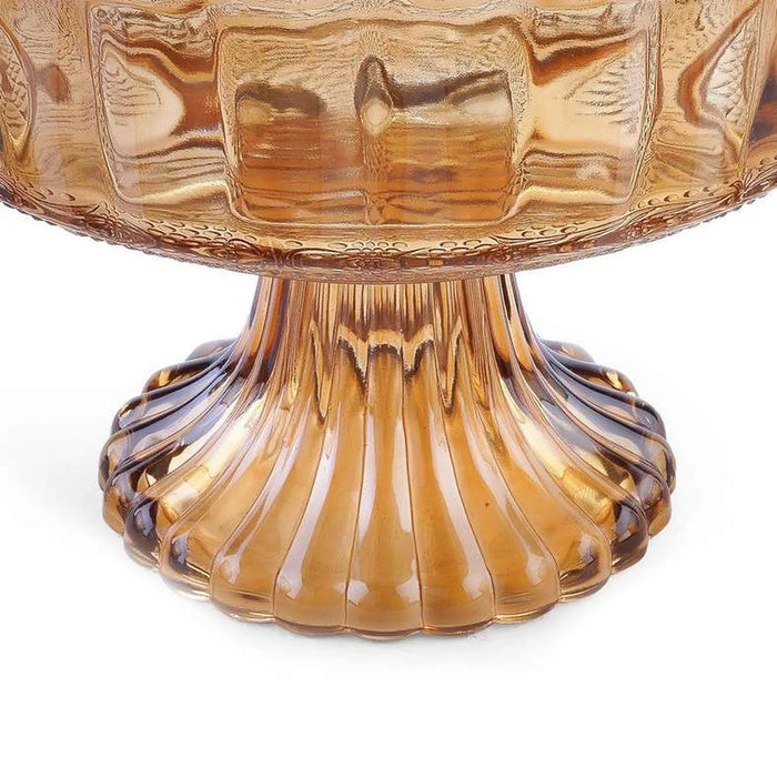 Laguna 5-Piece Glass Serving Bowl - Brown