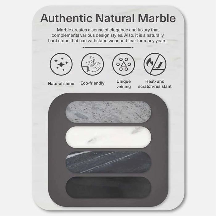 Laila Marble Tissue Box Cover 15.25X15.25X15.25Cm - White