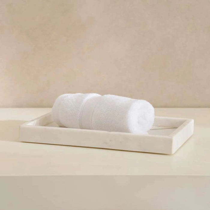 Laila Marble Towel Tray - White Pan Home