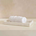 Laila Marble Towel Tray - White Pan Home