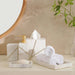 Laila Marble Towel Tray - White Pan Home