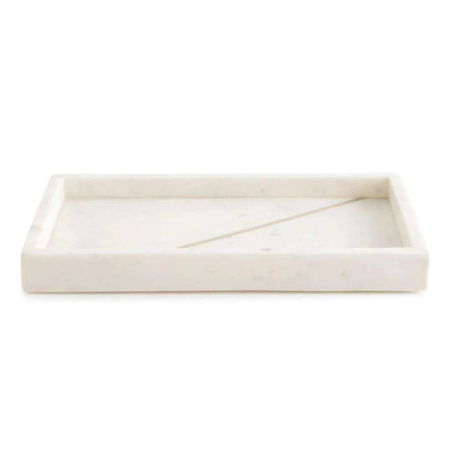 Laila Marble Towel Tray - White Pan Home