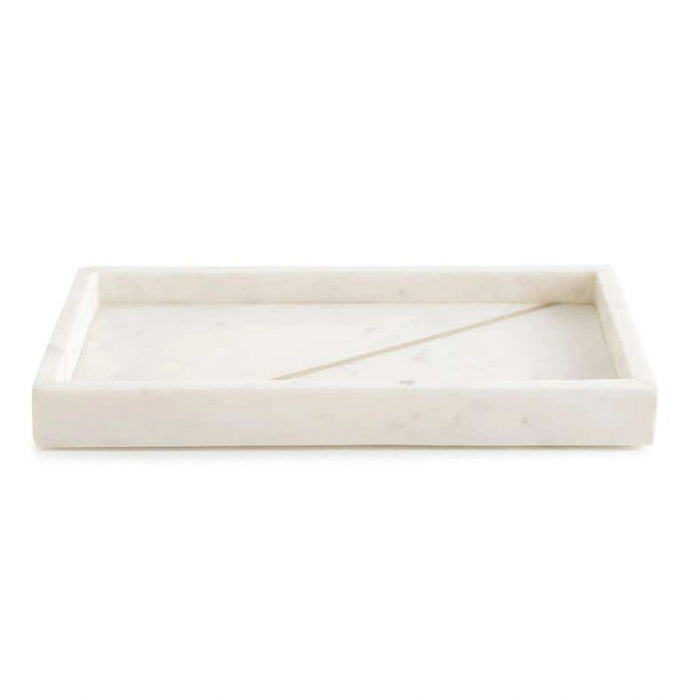 Laila Marble Towel Tray - White Pan Home