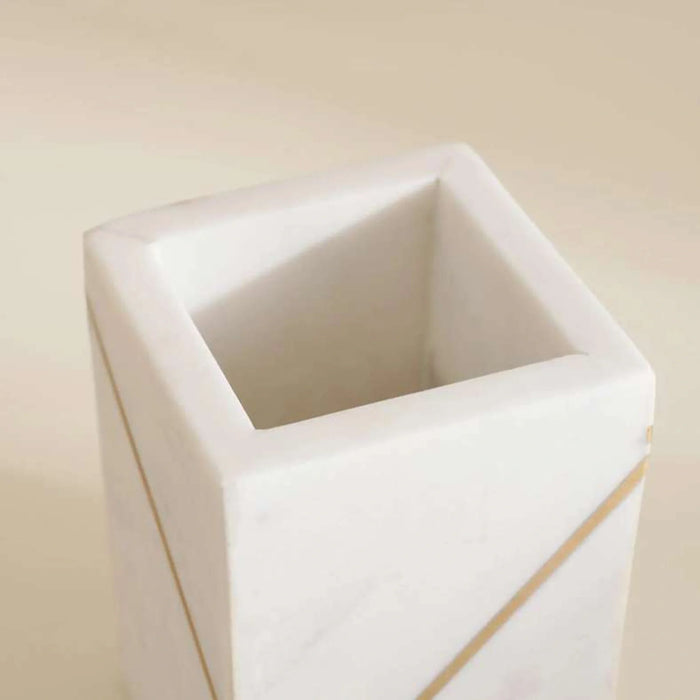 Laila Marble Tumbler 7.60X7.60X12Cm - White