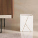 Laila Marble Waste Bin20.30X20.30X25.4Cm - White Pan Home