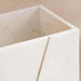 Laila Marble Waste Bin20.30X20.30X25.4Cm - White Pan Home