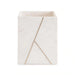 Laila Marble Waste Bin20.30X20.30X25.4Cm - White Pan Home