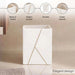 Laila Marble Waste Bin20.30X20.30X25.4Cm - White Pan Home
