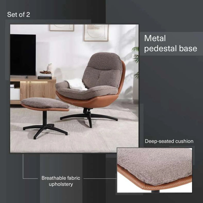 Lamy Accent Chair + Ottoman