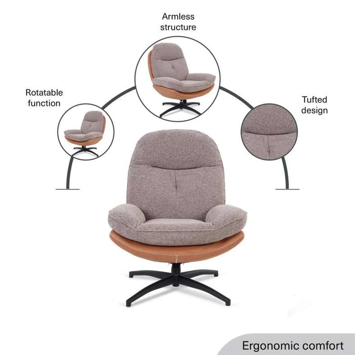 Lamy Accent Chair + Ottoman